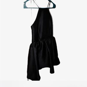 Black Satin Wedding Guest Dress